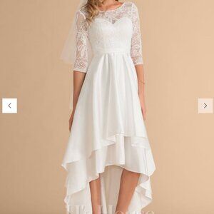 Bridal Dress, JJs House, Size 6, champagne